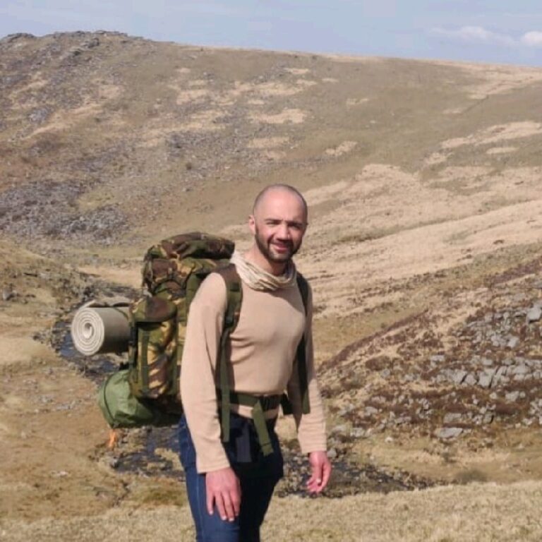 Former Royal Marine Simon Hartley working in the civilian sector.